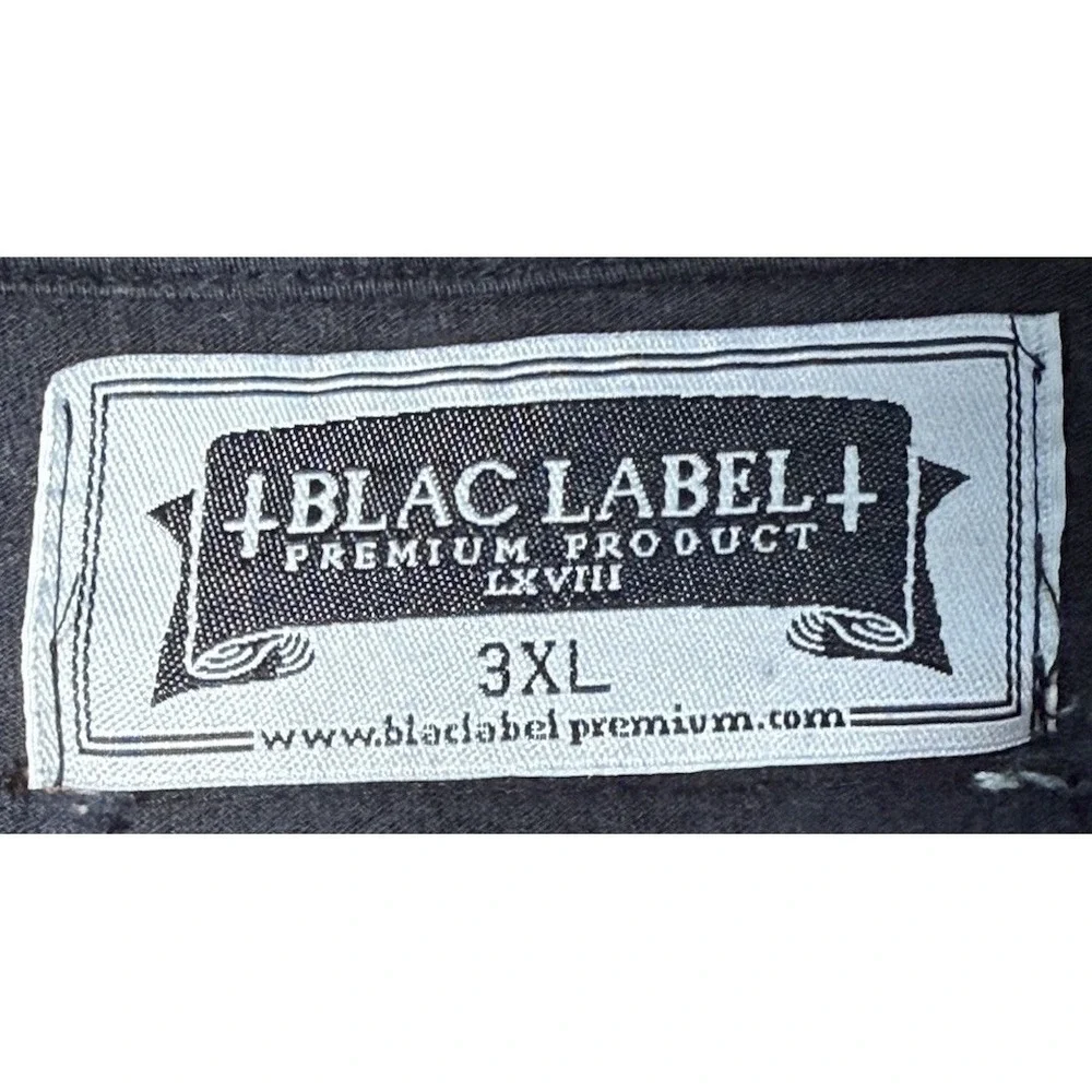 BLAC LABEL GRAILED MENS BIG AND TALL TEE SIZE 3XL EUC